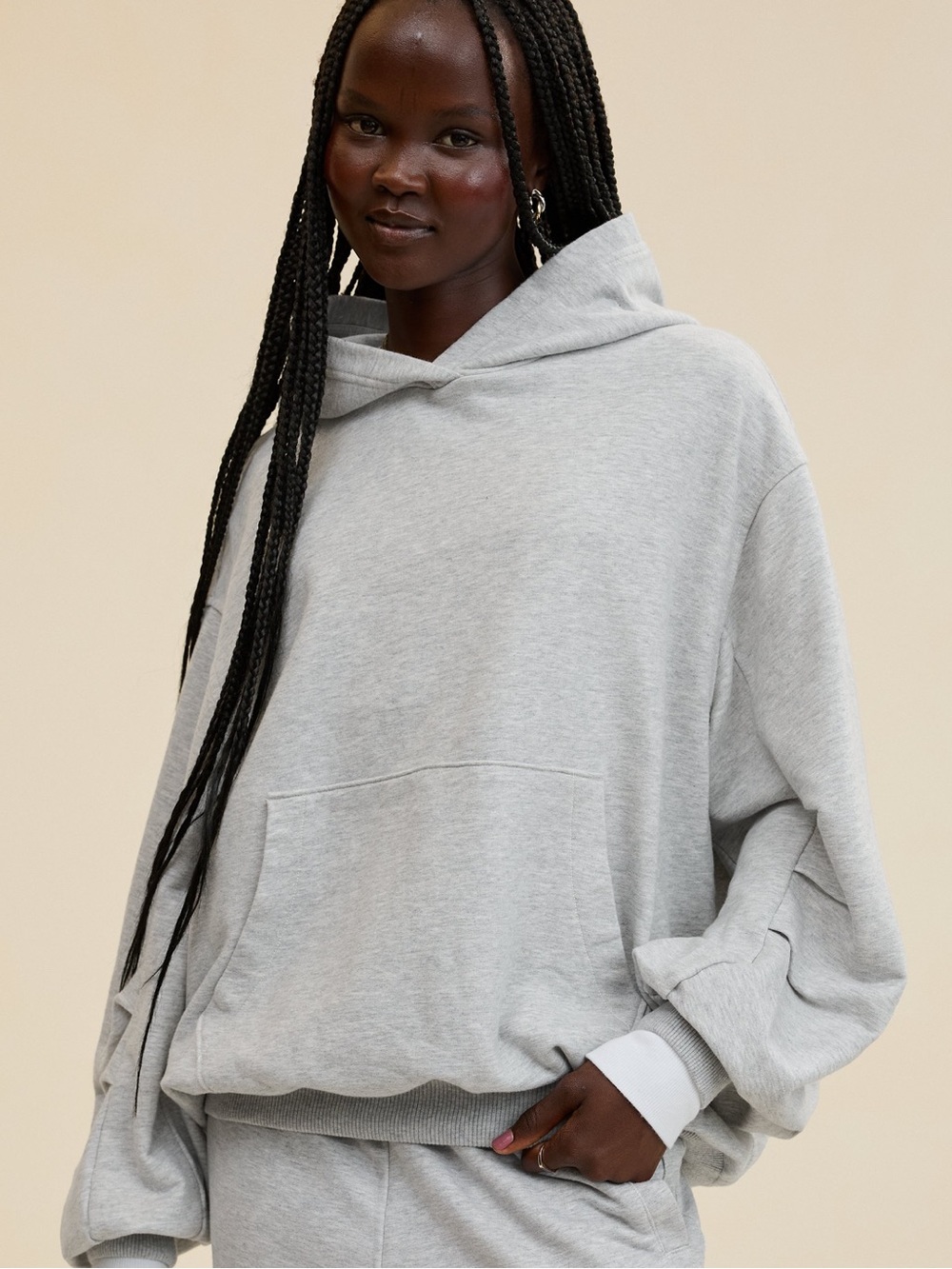 Aerie Jet Setter Hoodie Grey Size Small - Picture 3 of 12